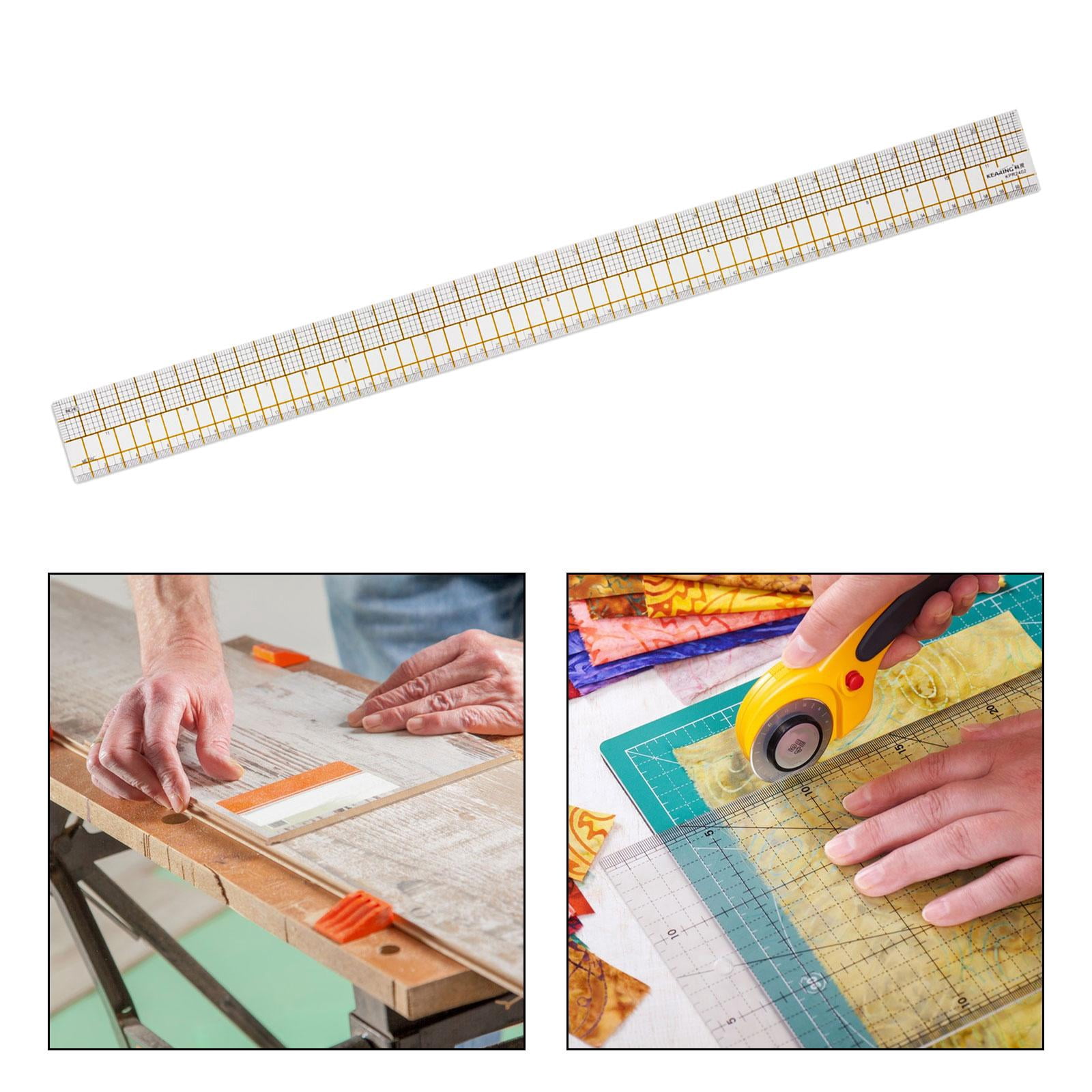 Wxqbjtam Patchwork Ruler, Clear Ruler Quilting Guide DIY DIY Tools Sewing Supplies Crafts