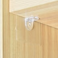 thumbnail image 1 of Leaveforme 10Pcs Fixed Paste Hook Non-Perforated Good Load-Bearing Plastic Clear Shelf Support Bracket for Closet, 1 of 8