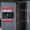 thumbnail image 4 of DNA Motoring 36" Gray/Black Lockable Metal Storage Tool Utility Cabinet w/ Adjustable Shelves, 4 of 7