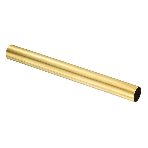 Brass Round Tube, 20mm OD 0.5mm Wall Thickness 200mm Length Seamless Tubing