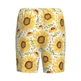 thumbnail image 7 of Daiia Watercolor With Sunflowers Mens Woven Stretch Pajama Short,Short Pajama Pants-Small, 7 of 7