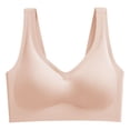 thumbnail image 4 of Women's Seamless Wireless V Neck Everyday Bra, JIANLAI Wide Strap Comfort Soft Full Coverage Sleep Bra, 4 of 4