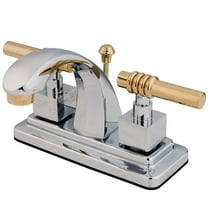 Kingston Brass Milano Two Handle 4" Centerset Lavatory Faucet with Brass Pop-up