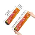 thumbnail image 4 of Pofeuu Orange Flower Psychedelic Print 30cm Socks, Adult Running Hiking Socks for Youth and Adult, 4 of 7
