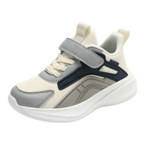 Kogui Toddler Tennis Shoes Baby Girls Sneaker Soft Anti-Slip Sole Walkers Shoes Size 3.5 (Beige,Big Kids 3.5)