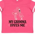 thumbnail image 4 of Inktastic Gramma Loves Me Girl Flamingo Girls Toddler T-Shirt, 4 of 5