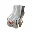 thumbnail image 4 of Tribal Soft Flannel Fleece Throw Blanket, Small Baby Lizard Flowers and Leaves with Oriental Lines Print, Cozy Plush for Indoor and Outdoor Use, 50" x 60", Orange White Black, by Ambesonne, 4 of 6
