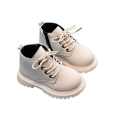 

Baby Boys Girls Casual Comfortable Tie Rope Zipper Design Non-Slip Short Boots