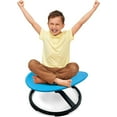 thumbnail image 3 of Giggle & Play Kids Swivel Chair, Sensory Spinning Chair for Balance and Therapy, Blue, 22.8" x 11.8", 3 of 7