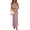 Dusty Pink, variant on PRETTYGARDEN Women's 5 Piece Satin Outfits Summer Sleeveless Mock Neck Crop Tops and Long Skirt Dress Sets