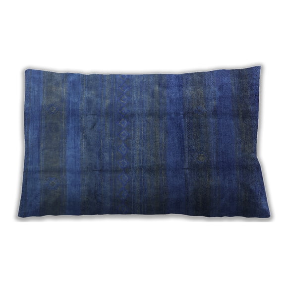Ahgly Company Outdoor Rectangular Mid-Century Modern Lumbar Throw Pillow, 13 inch by 19 inch