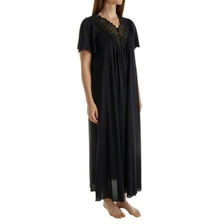 

Women s Shadowline 32275 Beloved 53 Inch Flutter Sleeve Gown (Black L)
