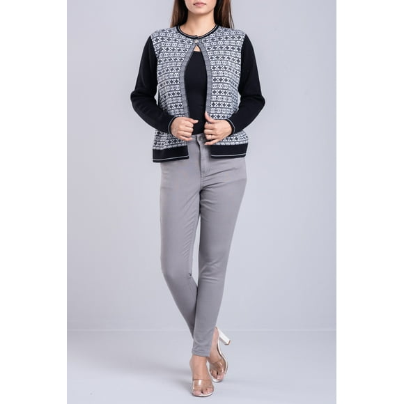 WOMENS SWEATER Black white