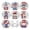 C, variant on Diamond Art Coaster Set 8PCS, Assorted Holiday Pattern Round Drink Mats, DIY Rhinestone Tabletop Cup Protector for Chrismtas Table Decoration