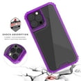 thumbnail image 3 of Crystal Clear Case for iPhone 8 Plus/7 Plus, [Not Yellowing][Military Grade Drop Tested] Transparent Shockproof Protective Phone Case Hard PC + Soft Silicone Slim Cover,Lightpurple, 3 of 6