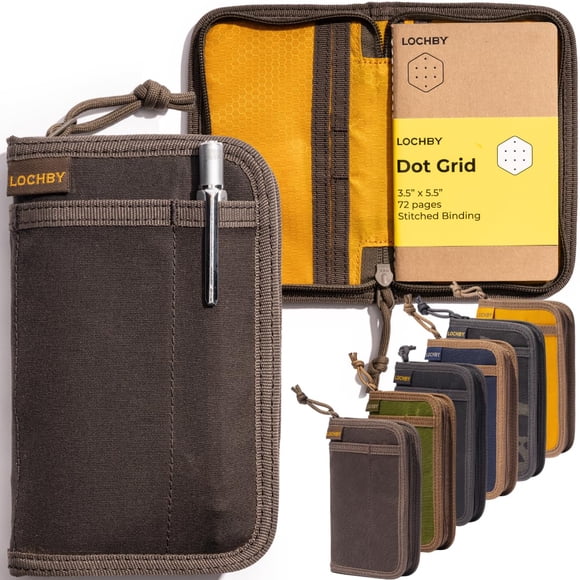 Cuaderno LOCHBY Tomoe River 3,5 x 5,5" de lona encerada