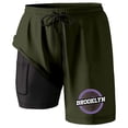 thumbnail image 2 of Kcolen Men Swim Trunks 5 Inch Elastic Waist Board Shorts Light Mens Swimwear Soft Compression Liner Beach Summer Swimming Shorts for Men, 2 of 3