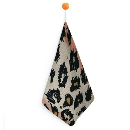 

Orinice Animal Print Hand Drying Towels with Loop - Ultra-Fine Fiber Kitchen and More - 11.8x11.8in 2pcs