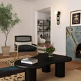 thumbnail image 3 of TOV Furniture Harlow Black Vegan Leather Armchair, 3 of 7