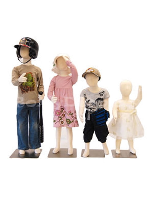 4 Units Kid Children Mannequin Dress Form Display Flexible JFCH1357T