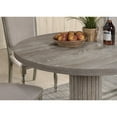 thumbnail image 4 of Roundhill Furniture Ferran Wood Pedestal Dining Table in Reclaimed Gray, 4 of 6