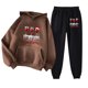 thumbnail image 1 of Puntoco Sudadera con Capucha para Mujer Sudadera con Bolsillo De Manga Larga Conjunto De Sudadera Estampada con Pantalones De Moda para Mujer Puntoco Puntoco-7320, 1 of 1