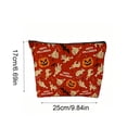 thumbnail image 2 of Hometravel Halloween Zipper Cosmetic Bag, Multi-Pattern Spooky Makeup Pouch, Reusable Canvas Travel Storage Bag for Makeup, Toiletries, Small Accessories Organizer, 2 of 7