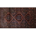 thumbnail image 1 of Ahgly Company Indoor Rectangle Traditional Reddish Brown Persian Area Rugs, 7' x 10', 1 of 6