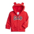 thumbnail image 1 of Sudadera con capucha y cremallera con logotipo para bebés GAP Red Wagon 5T, 1 of 4