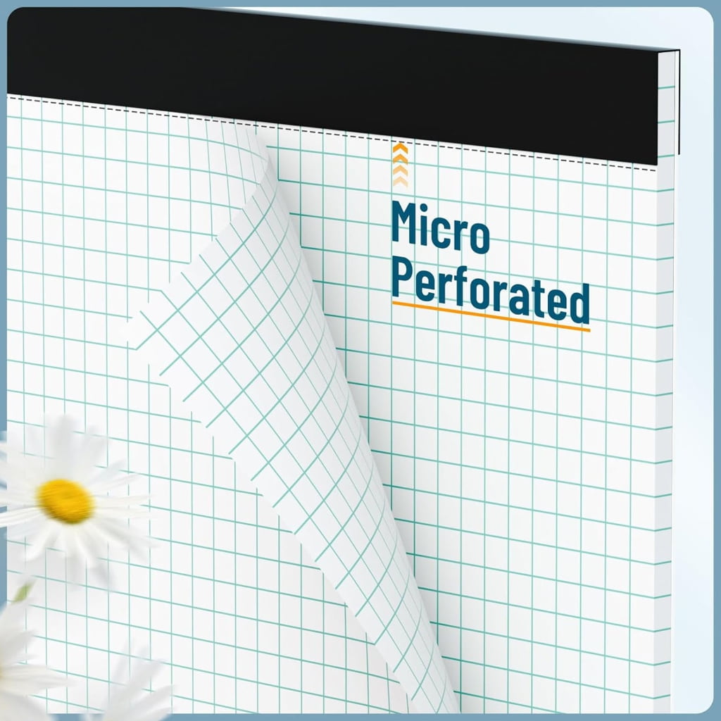 6 Pcs A4 Paper Pads Engineering Notebook Writing Paper Tearable Notepads