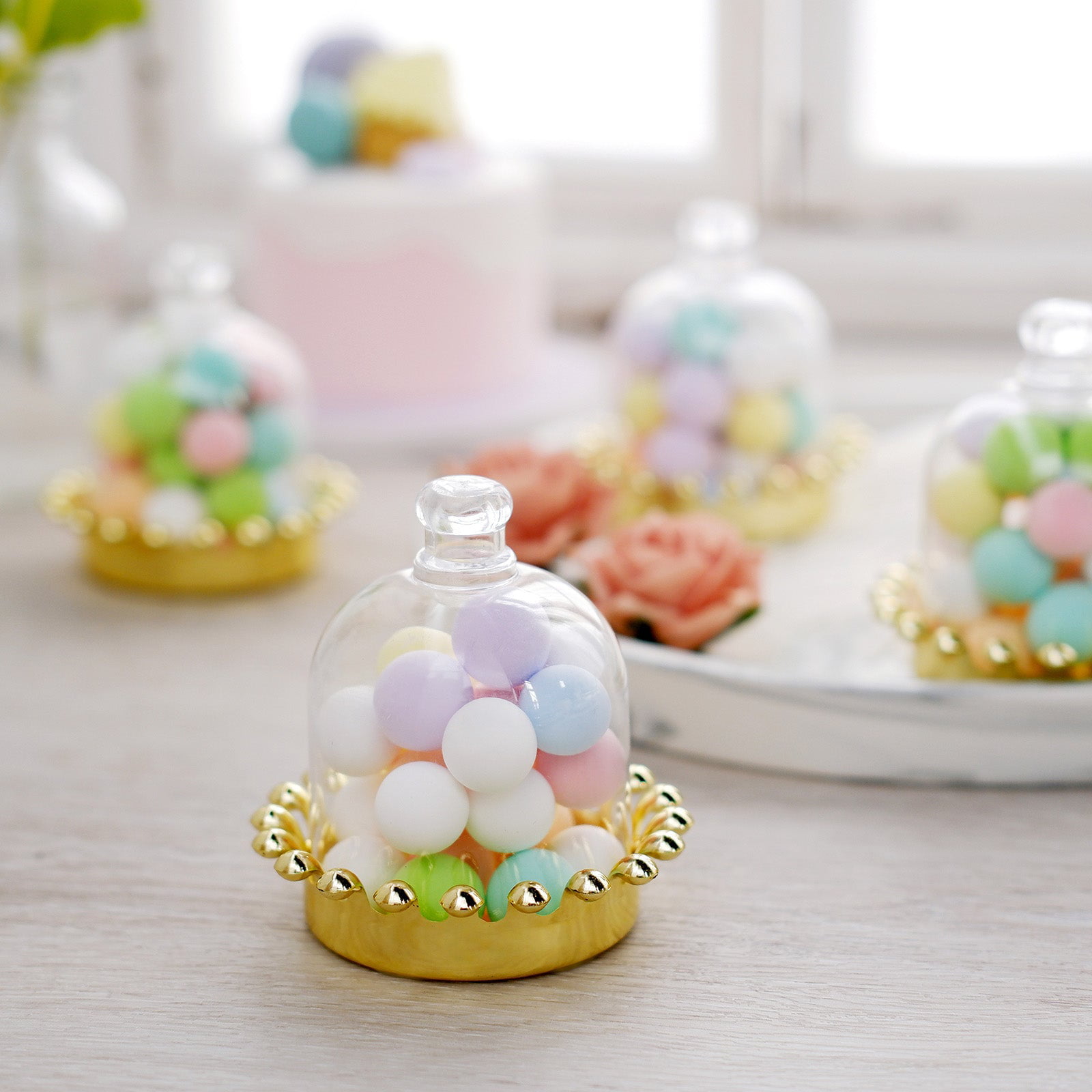  CAXUSD 12pcs Boxes Candy Box Fillable Crown with Dome