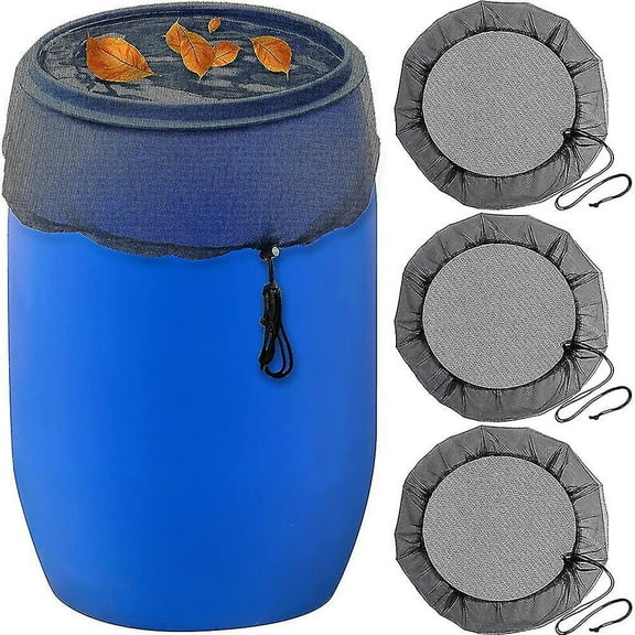 3 Pieces Mesh Cover For Barrel, Water Buckets Cover Tank Harvesting Tool Protector Barrel Netting