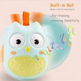 thumbnail image 2 of HLONK Roly Poly Baby Toys Developed Belly Time Toys Baby Musical Toys with Built-in Bells-Gift-Wrapped Flat Rocking Chair(Blue), 2 of 8