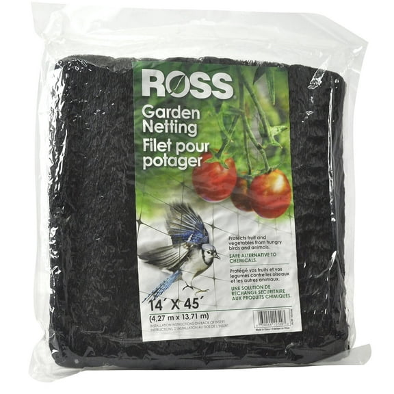 Ross Tree Netting & Bird Plant Protection Black 14ftx45 Ft