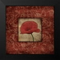 thumbnail image 2 of Grey, Jace 20x20 Black Modern Framed Museum Art Print Titled - Poppie bordered, 2 of 5