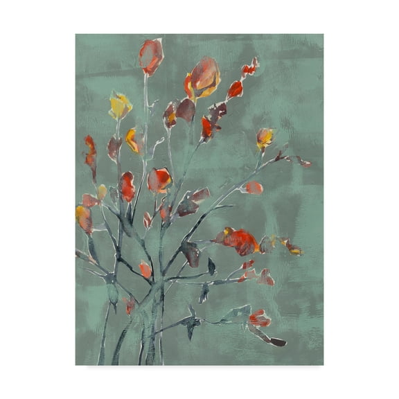 Trademark Fine Art 'Wildflower Watercolors II' Canvas Art by Jennifer Goldberger