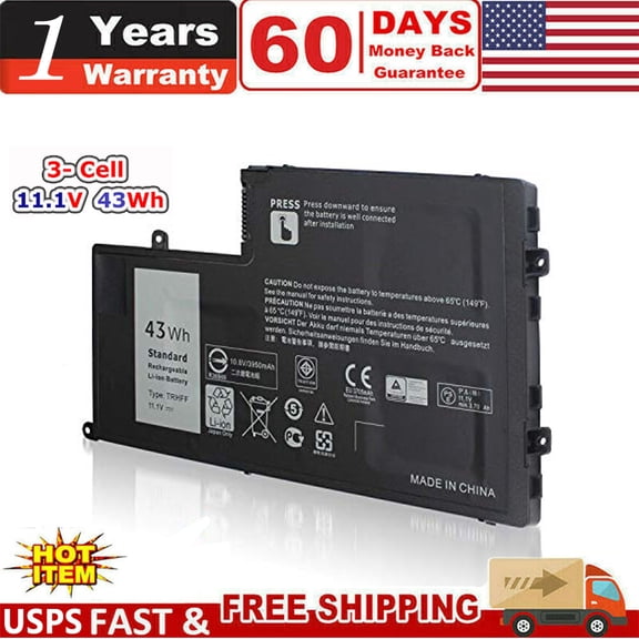 TRHFF Battery for Dell Inspiron 15-5547 5545 5548 N5447 Latitude 3450 3550 43Wh