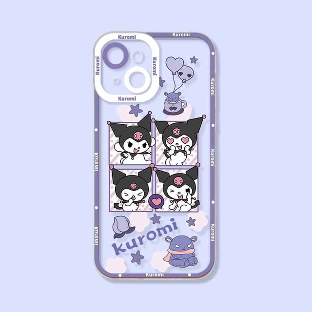 Funda blanda Kuromi My Melody Cinnamoroll para iPhone 14 Pro Max 13 12 Mini 11 XR XS X 8 7 6 6S Plus SE 2020, funda de silicona mate xuanjing unisex
