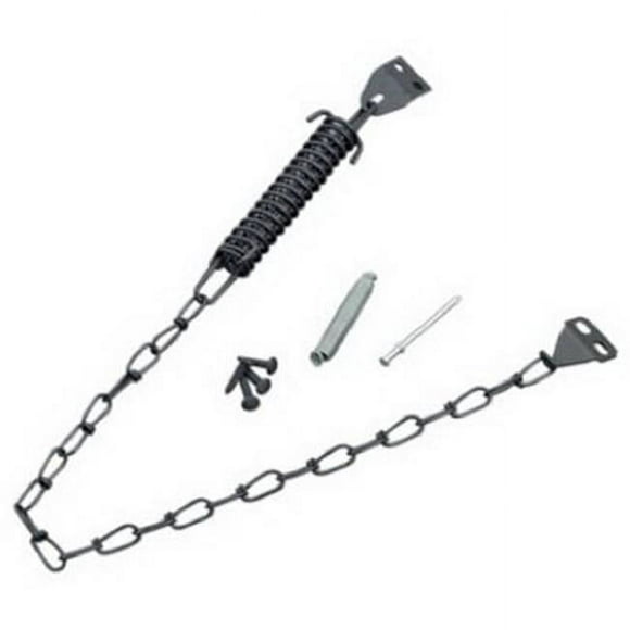 Wright Products V11BL Spring & Chain Door Retainer- Black