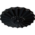 thumbnail image 3 of Ekena Millwork 9"OD x 1 3/8"P Shakuras Ceiling Medallion (Fits Canopies up to 1 3/8"), Hand-Painted Jet Black, 3 of 7