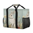 thumbnail image 2 of Large Hand-Held Storage Bag Kitchen Reusable Grocery Bags， Travel Tote Bags， Waterproof Tote，Laundry Bag，Beach Bag， Pool Bag Garden Cute Rabbit, 2 of 8