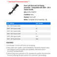 thumbnail image 2 of Front Left Strut and Coil Spring Assembly - Compatible with 2009 - 2013 Toyota Corolla 2010 2011 2012, 2 of 2