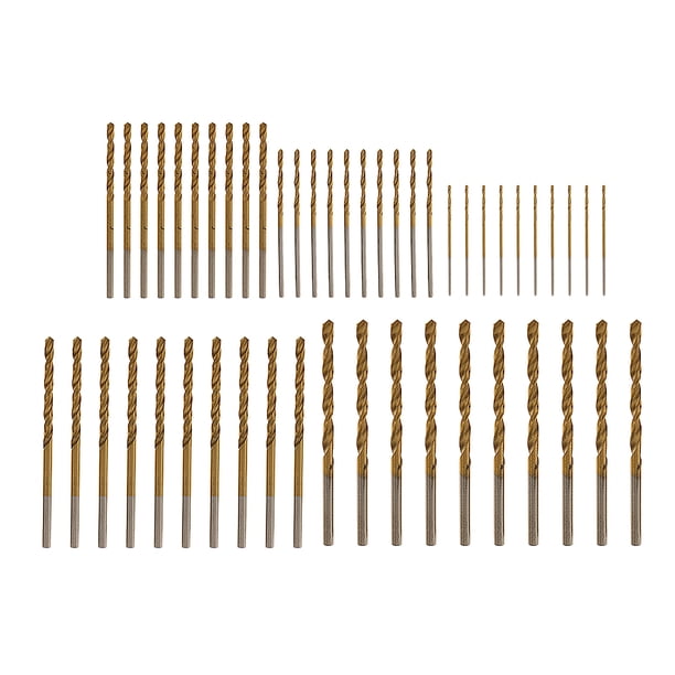 Paquete de 50 Piezas de Brocas Helicoidales HSS Estándar, Vástago Macarena Giro broca