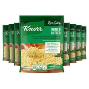 Knorr No Artificial Flavors Herb & Butter Rice Sides Cooks in 7 Minutes, 5.4 oz, 8 Count Regular