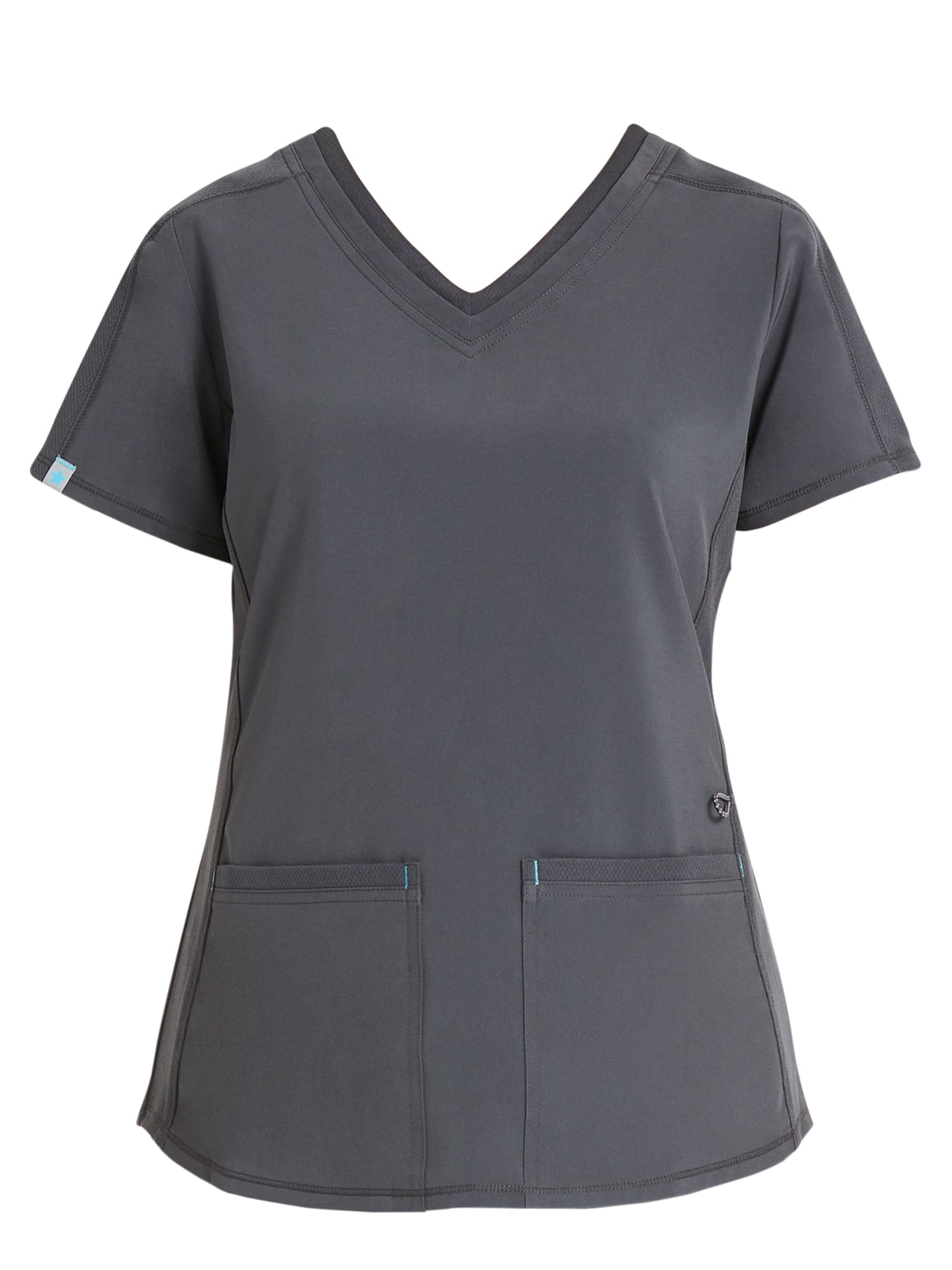 Scrubstar Women's Premium Performance Stretch Double V-Neck Scrub Top, Sizes XS-3XL
