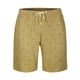 thumbnail image 1 of Pantalones cortos de plaestampados con bolsillos de cintuelástide baño de verano pahombre Caqui 32, 1 of 6