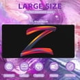 thumbnail image 2 of Large Gaming Mouse Pad for Desk, Colorful Letter Z Desk Mat, 35.4"x15.7" Big Mouse Pad with Non-Slip Base and Stitched Edge, Long Computer Keyboard Mouse Mat for Home Office Work, 2 of 6