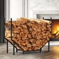 thumbnail image 1 of Firewood Rack Outdoor 3.2ft Heavy Duty Fire Wood Storage Racks for Indoor Upgraded Metal Log Holder for Firewood Fireplace Wood Pile Storage Stacker Organizer, 1 of 9