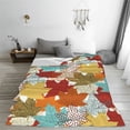 thumbnail image 5 of Pofeuu Fall Maple Leaves Print Ultra-Soft Micro Fleece Blanket,for Bed Or Sofa,All Season Throw Blankets Flannel Blanket-80"x60", 5 of 7