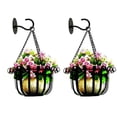 thumbnail image 1 of 2Pcs Wall Mount Ceiling Iron Hooks Plant Flower Pot Lantern Wind Chime Hangers, 1 of 5